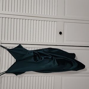 Windsor wrap dress dark green medium RN#136882